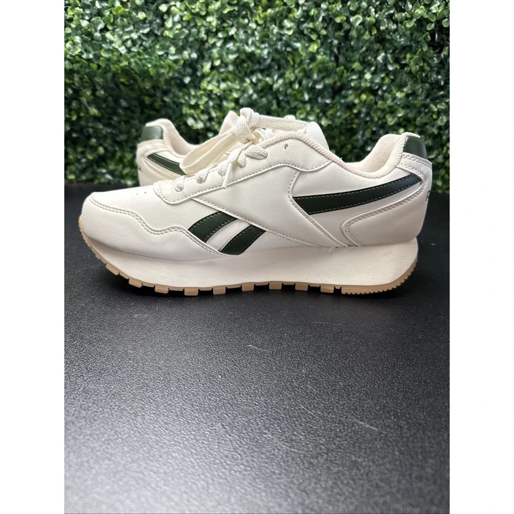 Reebok Classic Harman Cream/Green Wedge Shoes Women's Size 9 Sneakers